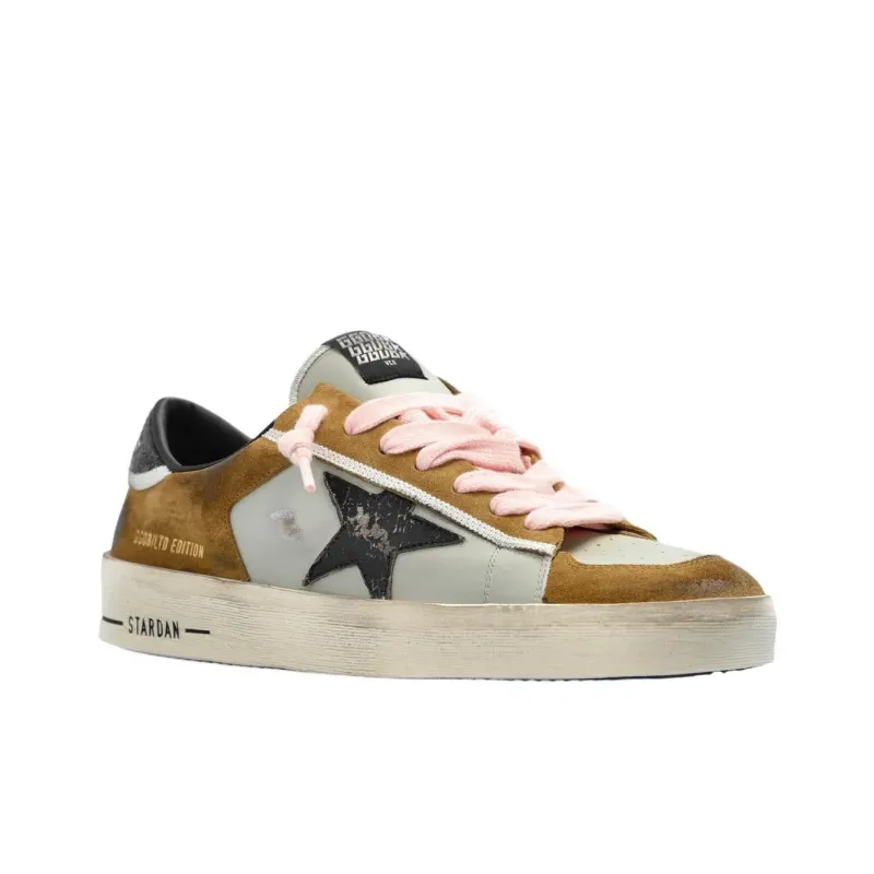 Golden Goose Stardan Low Top Skateboard Shoes Men's Brown-1