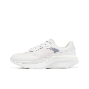 LI NING 1990 Cushioning Height Increasing Rebound Low Top Casual Shoes Women's White