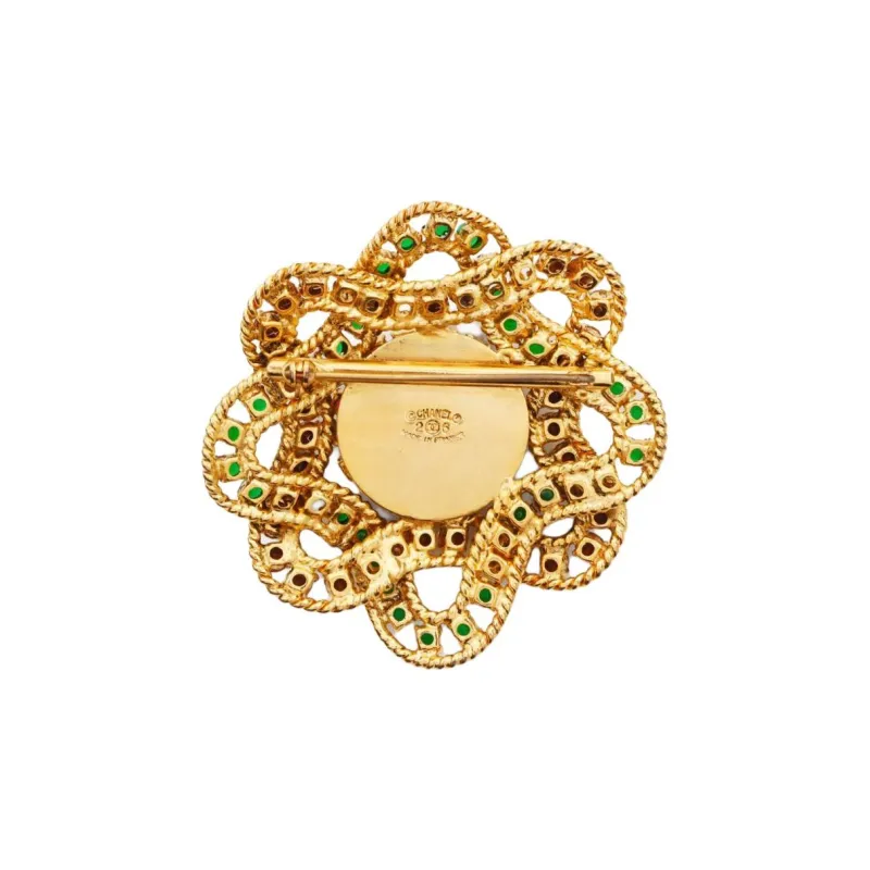 CHANEL 1991 Gripoix Brooch-3