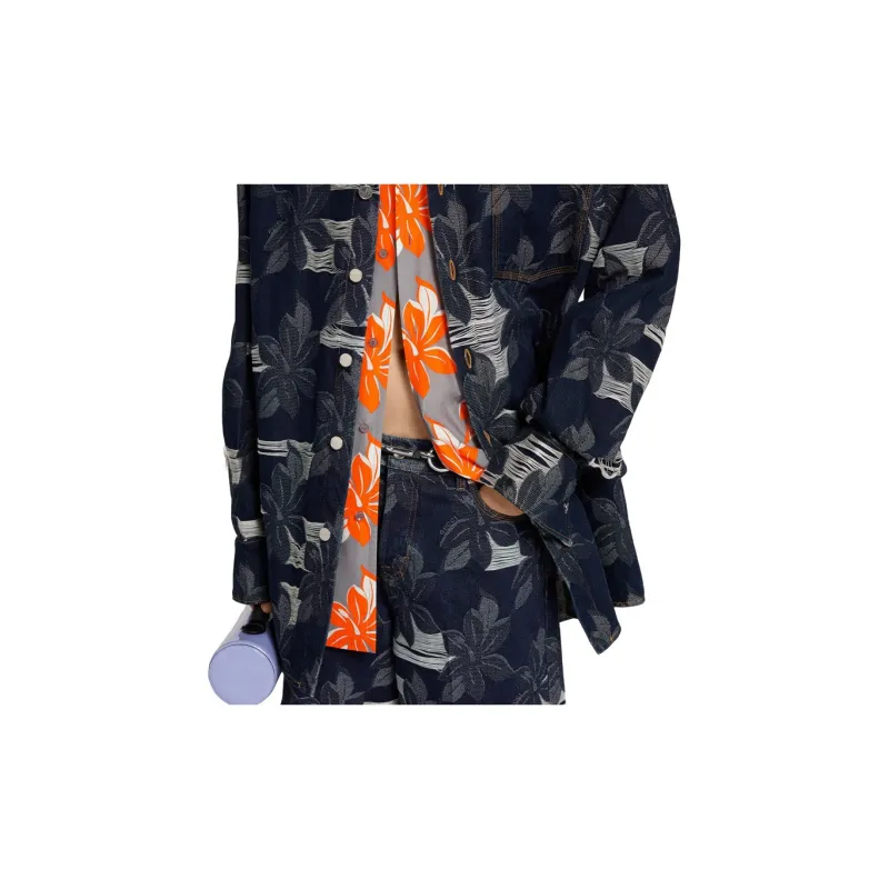 GUCCI Denim Jacquard Shirt-4