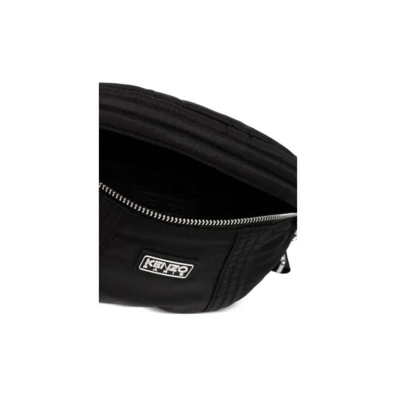 KENZO Logo-appliqué Ribbed-detail Belt Bag-3