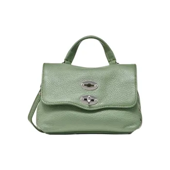 Zanellato Postina Leather Shoulder Bag, Crossbody Bag, Handbag Women's Green