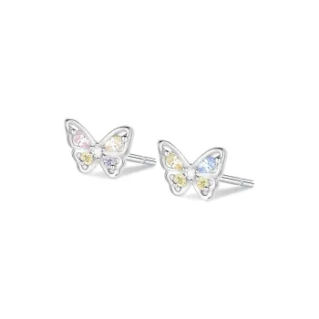 VEZA 999 Fine Silver Stud Earrings Women's