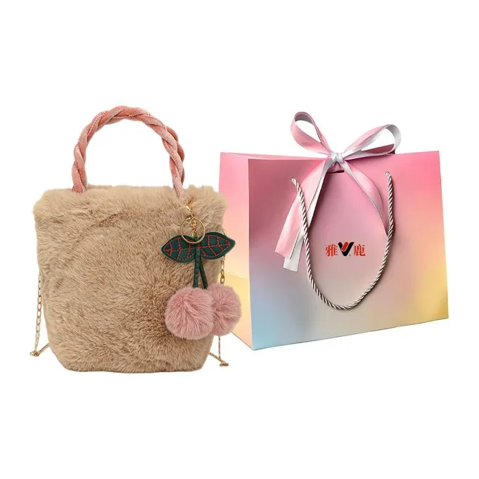 Yalu Plush Handbag Women's Multicolor-16