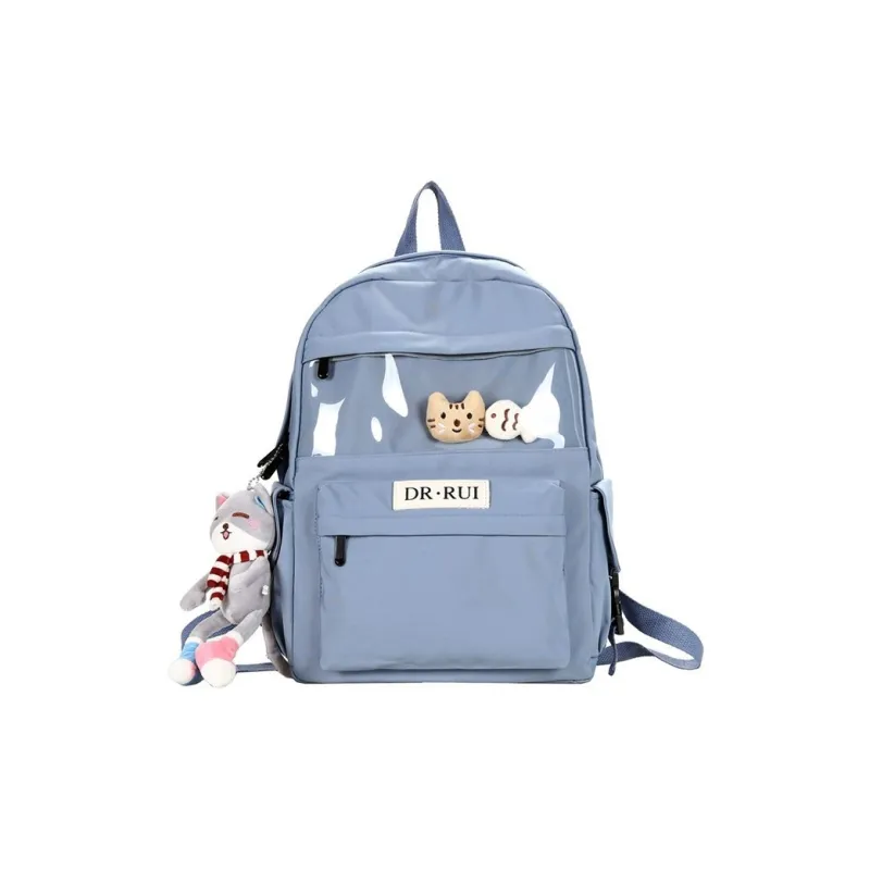 Alcohol Dragon Nylon Backpack Women's Multicolor-12