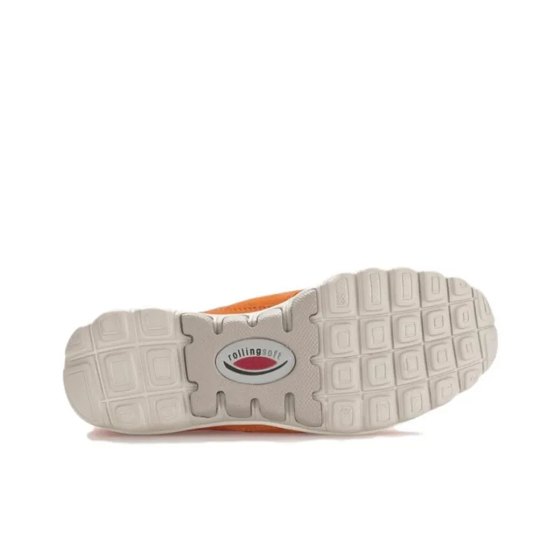 Gabor Rollingsoft Low Top Casual Shoes Women's Orange-5