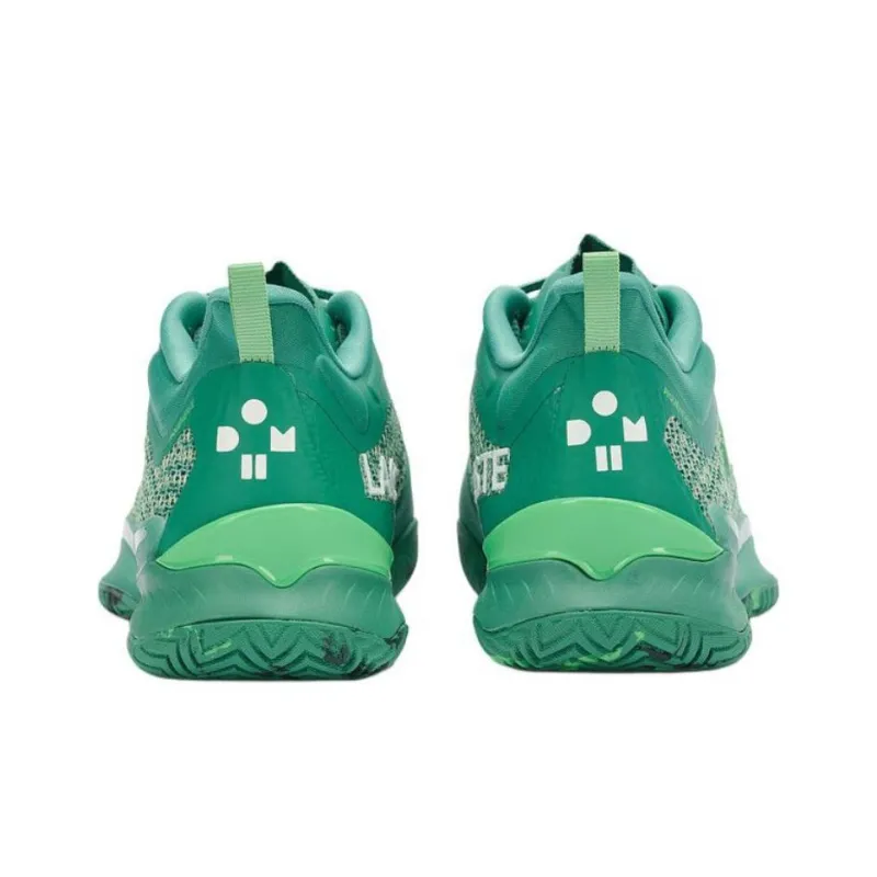 LACOSTE Abrasion Resistant Support Breathable Rebound Low Top Tennis Shoes Men's Green-3