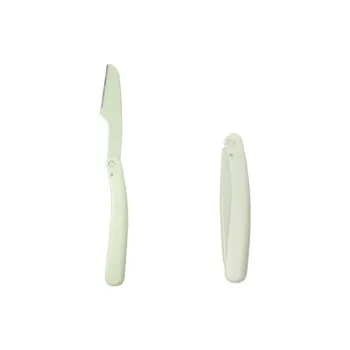 KEQI Folding Eyebrow Trimmer Long Micro-Safety Blade 1 Pack