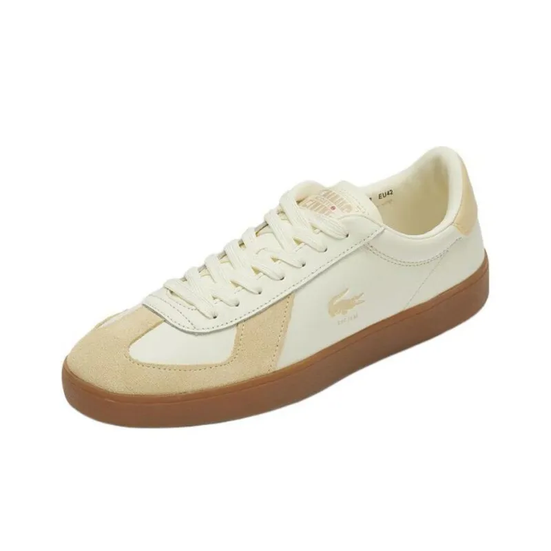 LACOSTE Low Top Skateboard Shoes Men's Light Yellow-1