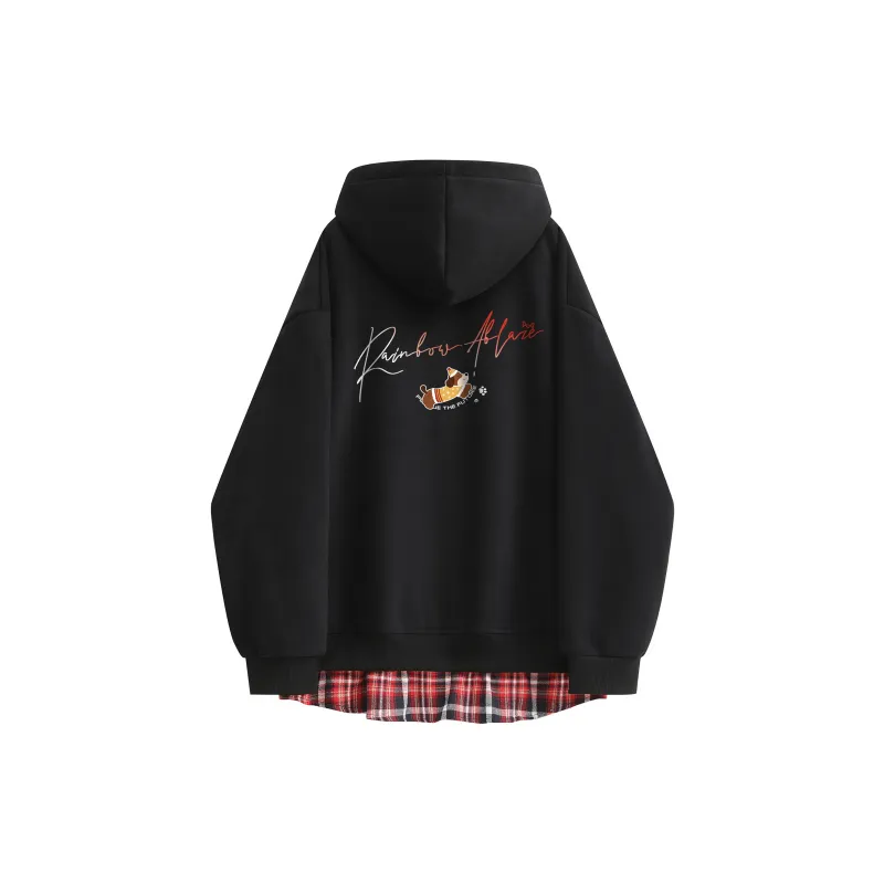 MIIOW Trend Party Series Sweatshirt Unisex Heather Gray & Red-4