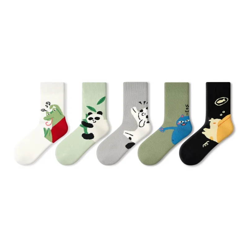 Primeet Mid Calf Socks Women's 5 Pack-23