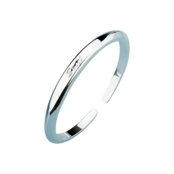 QINGFU 999 Fine Silver Bangle Niche Advanced Youth Women's