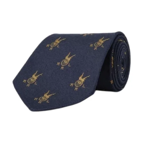 Polo Ralph Lauren Wool Mulberry Silk Ties Men's Blue