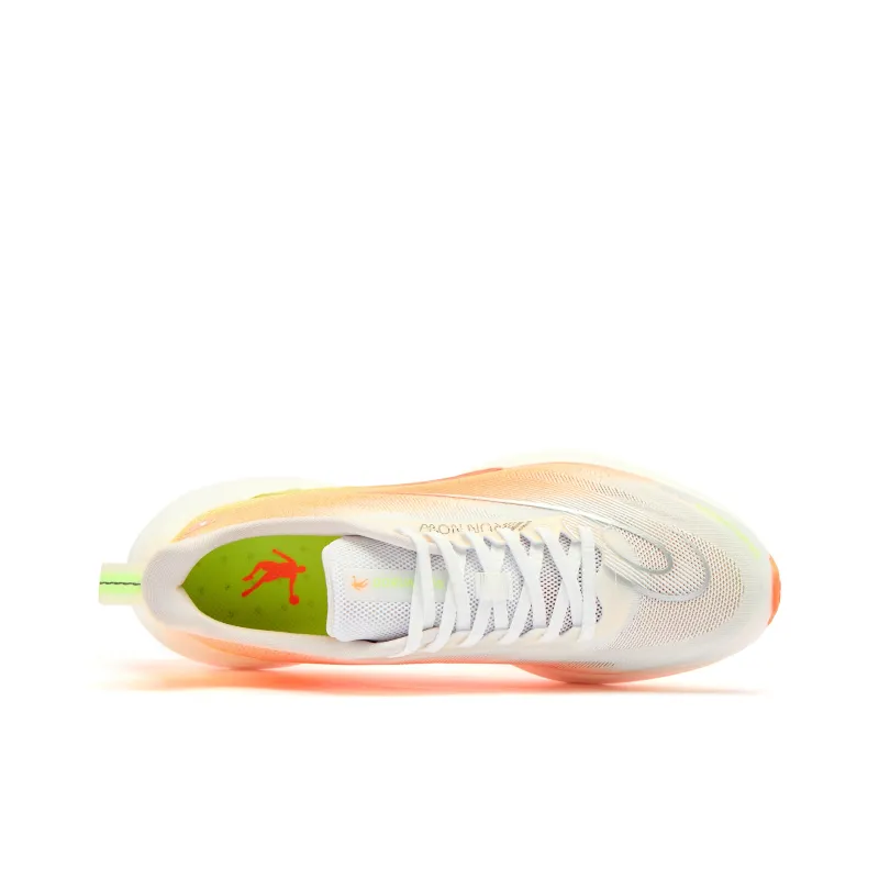 QIAODAN Feiying TEAM3.0 Cushioned Slip-Resistant Abrasion-Resistant Low-Top Casual Running Shoes Men's White Orange-3