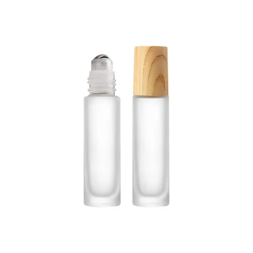JIANYINGSHU Roll on Perfume Bottle Glass Essential Oil Sample Travel Portable Small Glass Bottles 10ml 2 Pieces Minimum