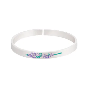 OWNREWARDS 999 Fine Silver Bangles Women's