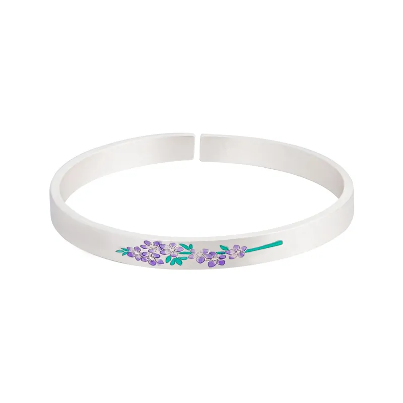 OWNREWARDS 999 Fine Silver Bangles Women's-0