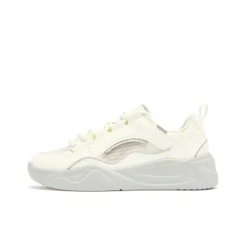 QIAODAN Anti Slip Wear Resistant Low Top Skateboard Shoes Women's Greige