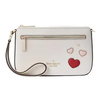 Kate Spade Leather Mahjong Bag Shoulder Bag Wrist Bag Regular Women's White