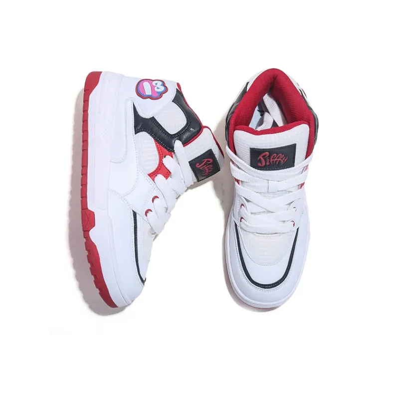 Crayon Shinchan x Jifffly Cushioned Slip-Resistant Abrasion-Resistant Mid-Top Basketball Shoes Men's-4