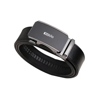 Red Bean Split Cow Leather Leather Belts Men's 3.5cm
