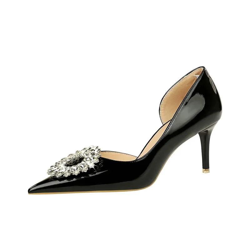 QITUMAUL Slim Heel High Heels 7.5cm Women's-1