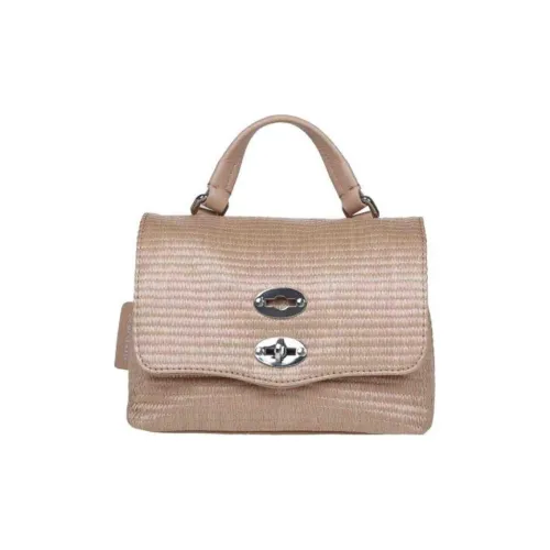 Zanellato Postina Raffia One Shoulder Handbag Women's Light Umber