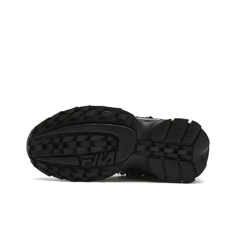 FILA Disruptor 2 Cushioning, Wear Resistant Low Top Casual Shoes Women's Black-5