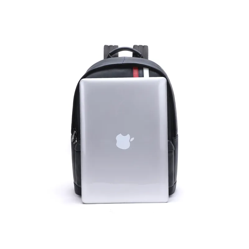 ELLE HOMME Cow Leather Backpack Regular Men's Dark Blue-6