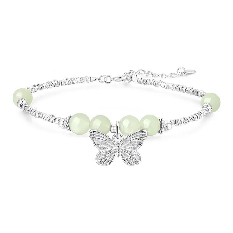 KADER Bracelets Pale Greenish-White Jade Women's-0