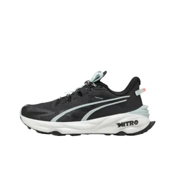 PUMA Fast Trac Nitro 3 Anti Slip Wear Resistant Low Top Running Shoes Women's Black Blue