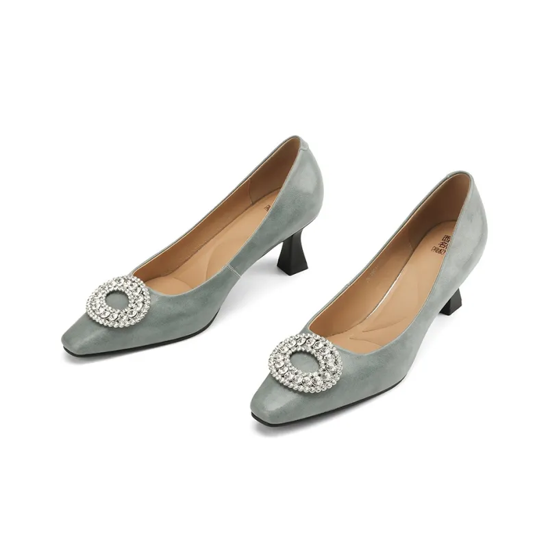 XICUNMINGWU High Heels Women's Gray Blue-1