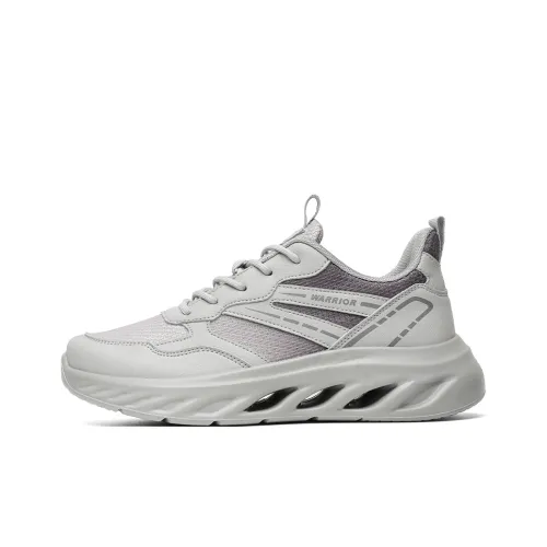 Warrior Cushioning Breathable Rebound Low Top Casual Training Long Distance Running Running Shoes Men's Gray