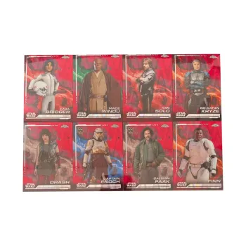Topps Star Wars Captain Enic Han Solo Meeswin Red Lava Fold Sports Cards 8 Pcs