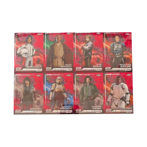 Topps Star Wars Captain Enic Han Solo Meeswin Red Lava Fold Sports Cards 8 Pcs