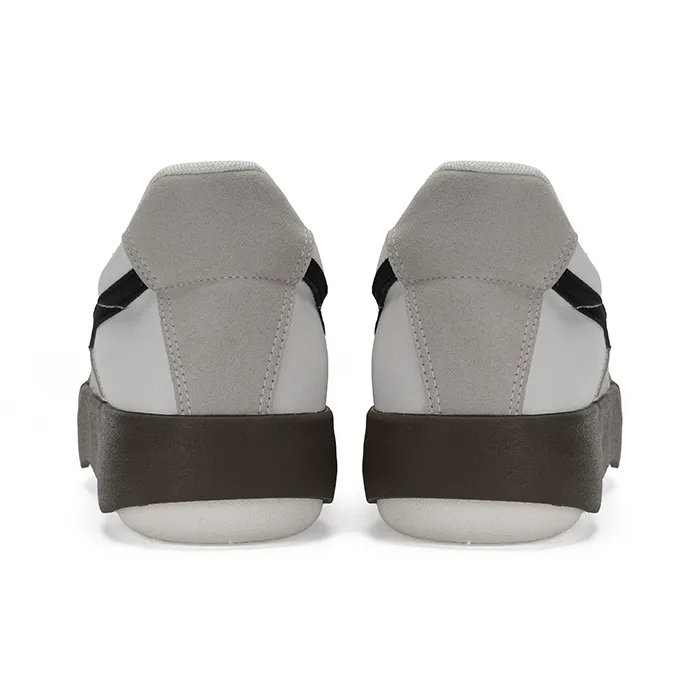 Warrior Cushioning Wear-Resistant Low-Top Casual Shoes Unisex White Gray Black-4