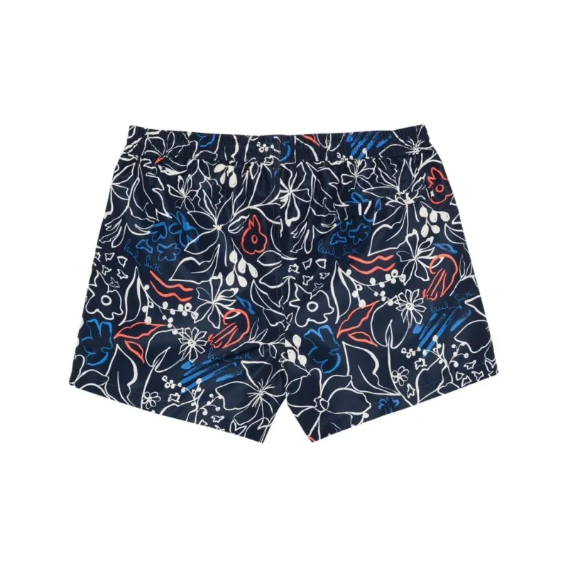 Paul Smith Floral Printed Drawstring Swim Shorts-1