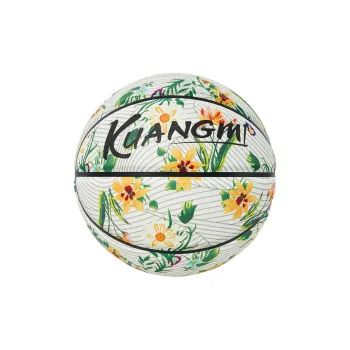 Kuangmi PU Basketball White Green Size 7 Ball Glow In The Dark Unisex