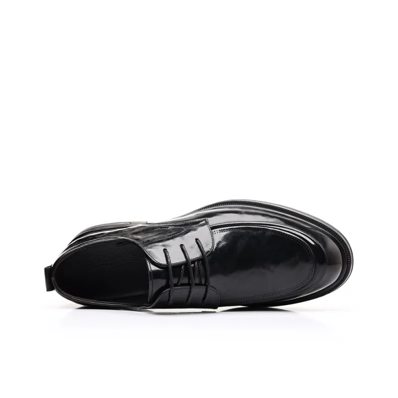 Kaltendin Top Grain Sheepskin Dress Shoes Men's Black-3