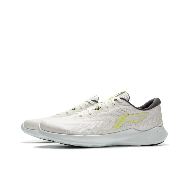 LiNing Qingyi Cushioning, Slip Resistant, Lightweight Low Top Running Shoes Men's Ivory-2