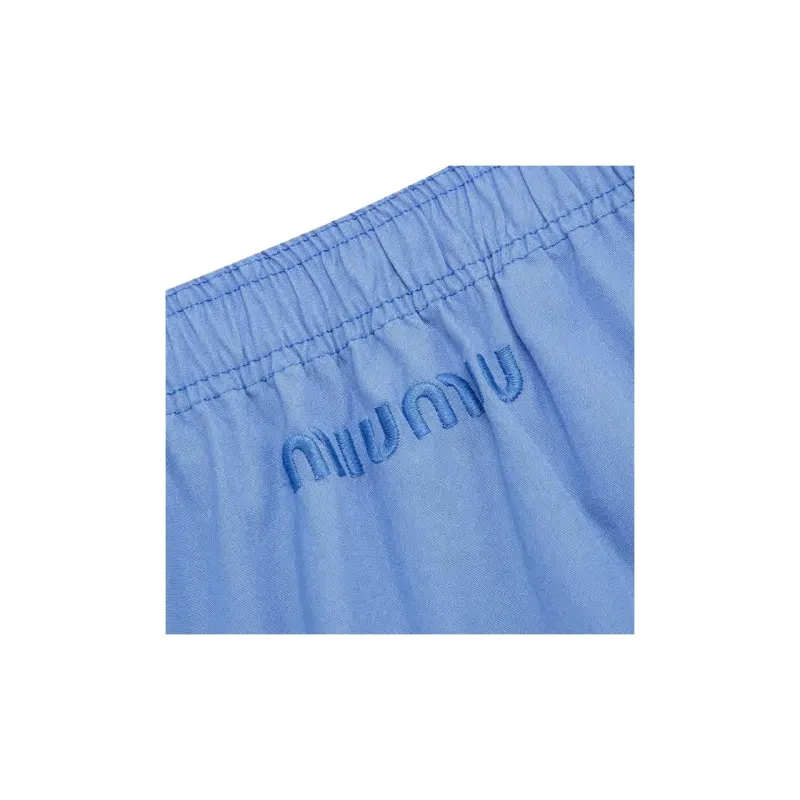 MIU MIU Casual Short Skirts Women's Sapphire Blue-2