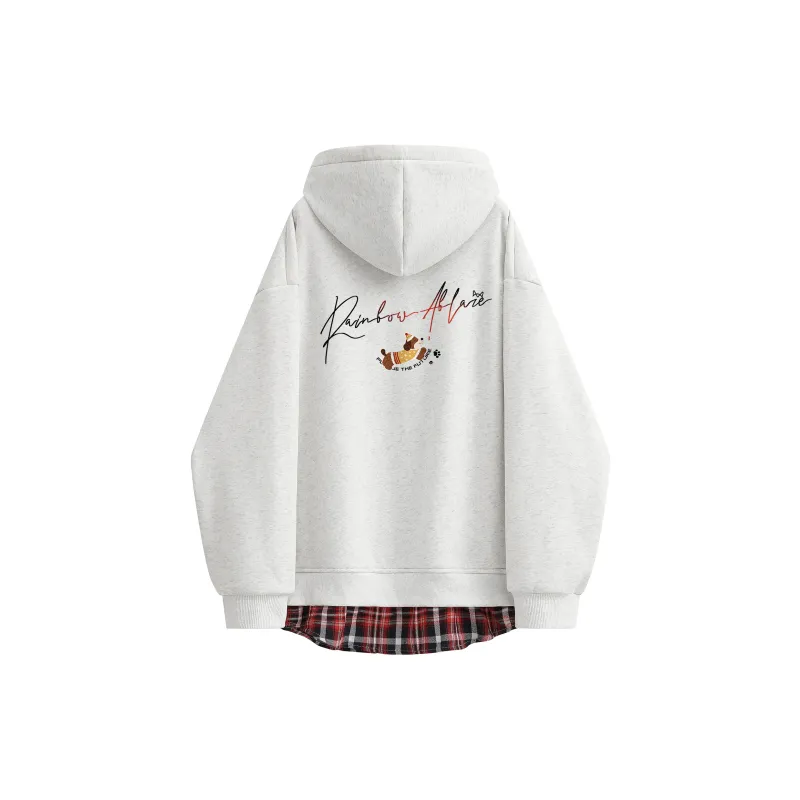 MIIOW Trend Party Series Sweatshirt Unisex Heather Gray & Red-10