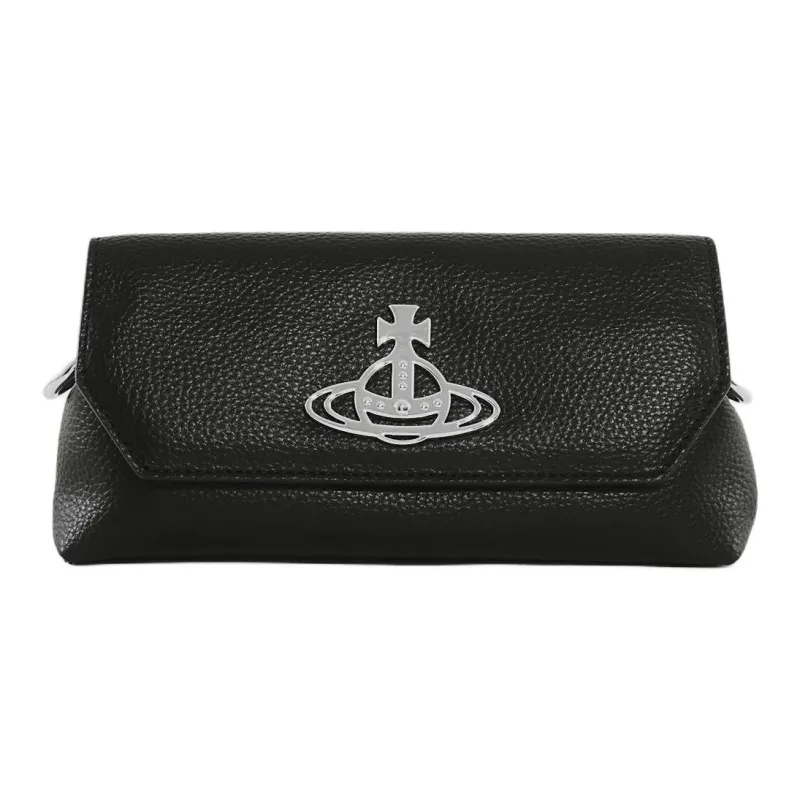 Vivienne Westwood Polyurethane Clutch Shoulder Bag Mini Women's Black-1