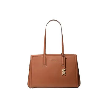 MICHAEL KORS Leather Tote Bag Shopping Bag Shoulder Bags Women's Cognac Brown