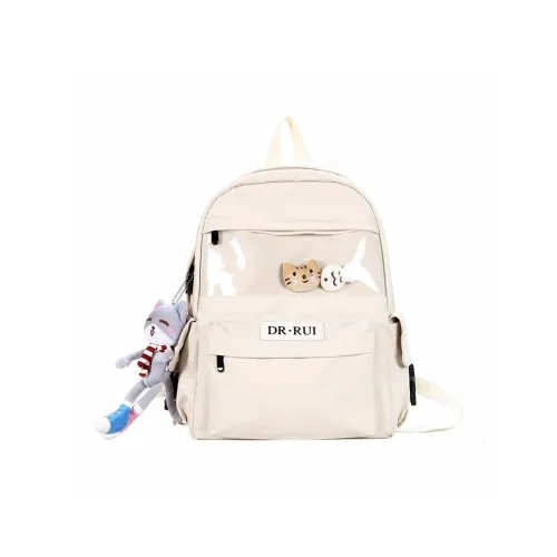 Alcohol Dragon Nylon Backpack Women's Multicolor