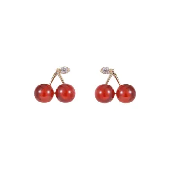 QIANFANGDAHUANGYE Zircon Stud Earrings Women's