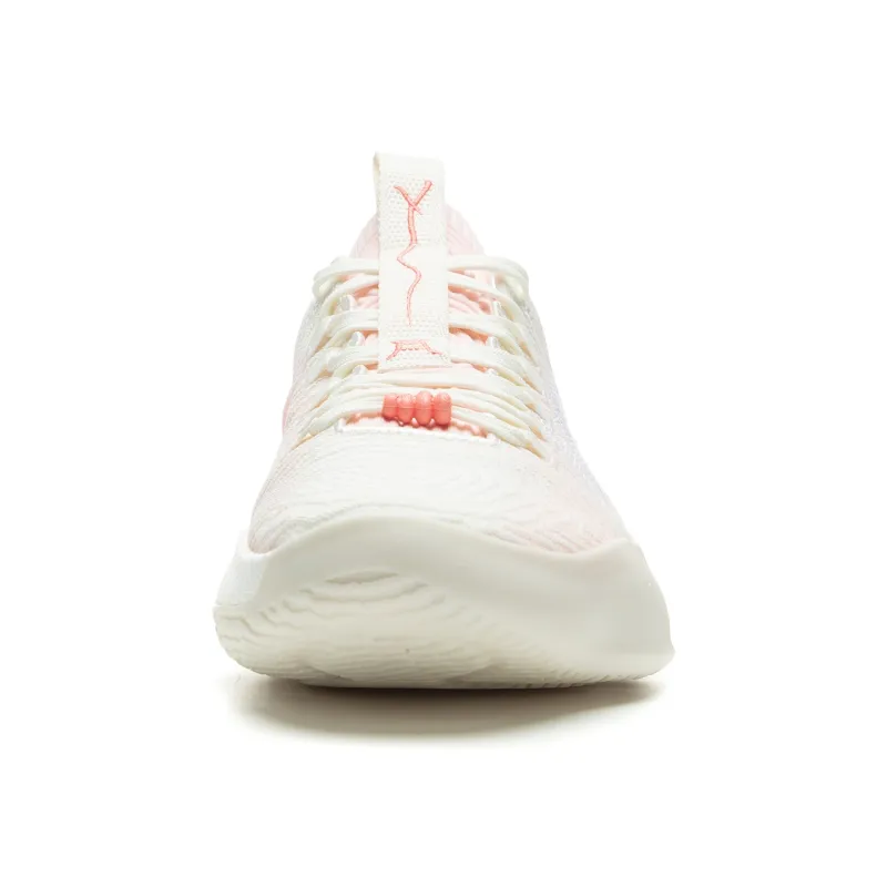 LINING Charming Ultra Low Basketball Shoes Men Low Top White Pink-3