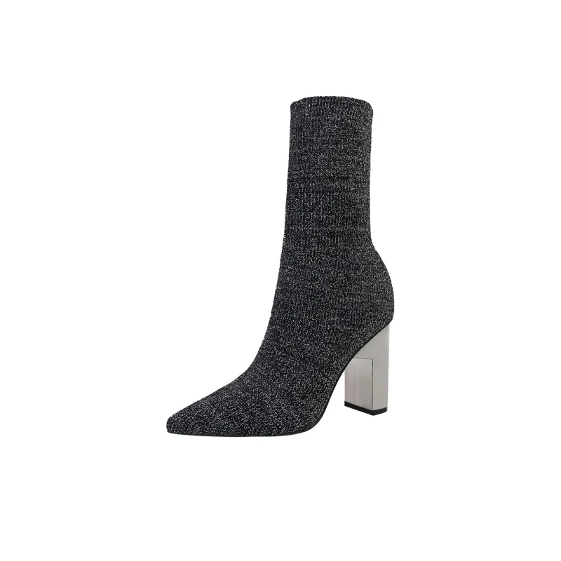 QITUMAUL Ankle Boots 9.5cm Women's-4