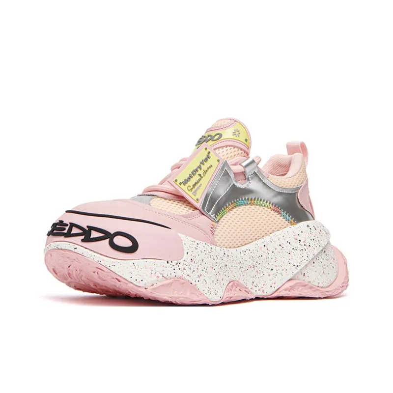 KEDDO Paint Unset 2nd Generation Height Increasing Breathable Low-Top Casual Shoes Women's-1