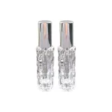 Bitterness Melon Grain Glass Perfume Bottle 10ml[Silver *2 Pcs]